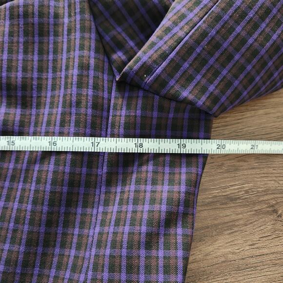 Elie Tahari Jezebel Modern Plaid Blazer 12 Career Preppy Designer Office School - Picture 8 of 9